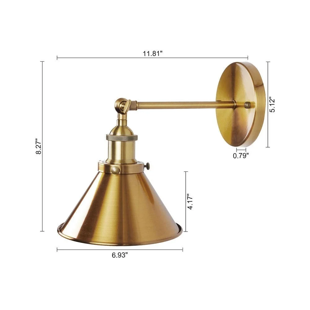 Parrot Uncle HFALGR BH11809110V Wall Lamp / Sconce Brass Gold Brand New In Box!